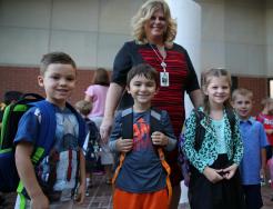 Prairie Vista kindergartners on the First Day of School 2016 Prairie Vista kindergartners on the First Day of School 2016