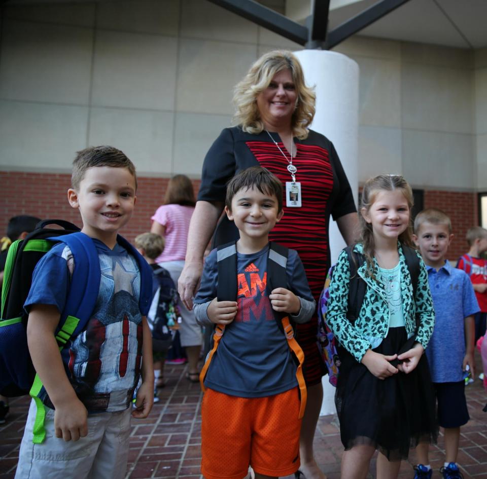 Prairie Vista kindergartners on the First Day of School 2016 Prairie Vista kindergartners on the First Day of School 2016