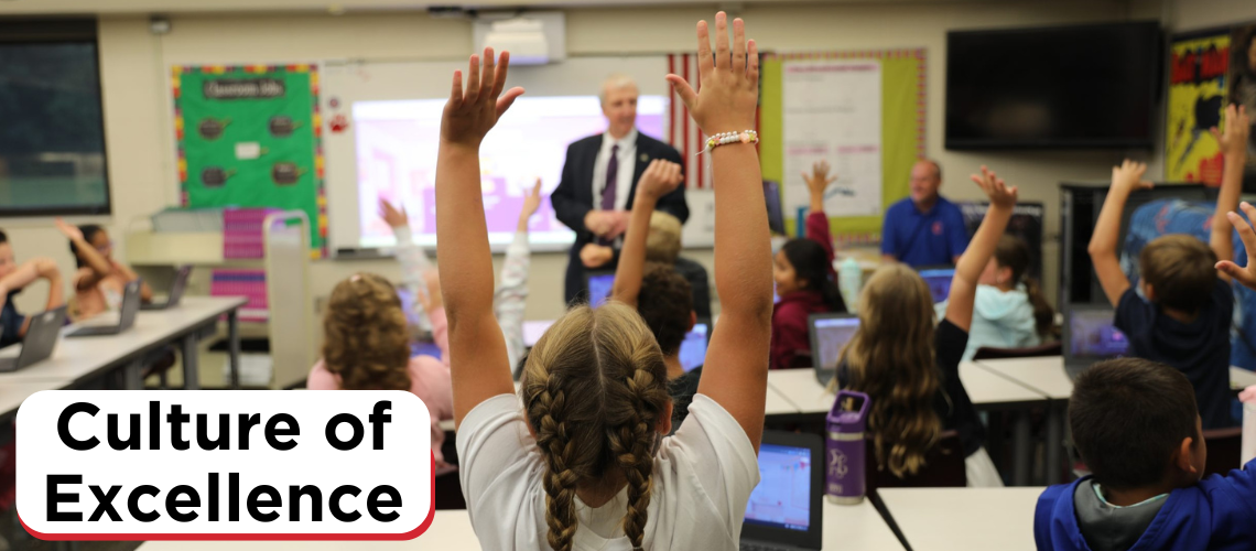 Bittersweet Principal Bob Thompson & students