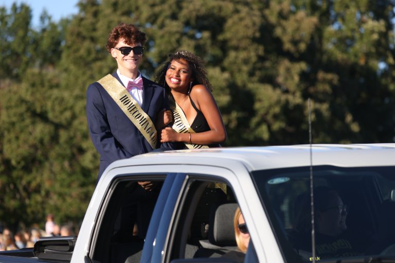 Homecoming Court in Penn Homecoming parade