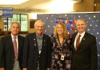 Jim Garrett, Larry Beehler, Northpoint Principal Diane Wirth and Supt. Dr. Jerry Thacker