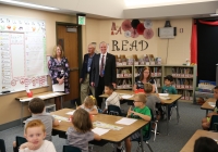 Dr. Thacker visits Northpoint classrooms