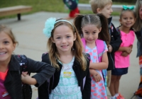 Northpoint kindergartners on the 1st Day of Kindergarten