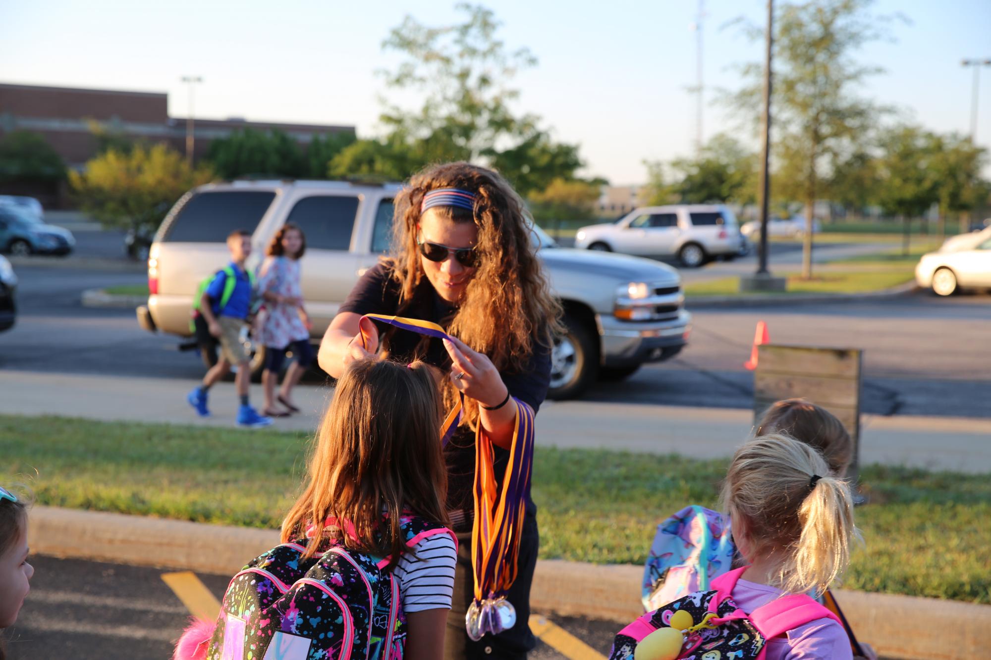 Horizon Students get a Heroes Welcome for the 1st Day of School