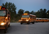 P-H-M buses pulling out for the 1st day of school