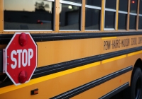 P-H-M buses pulling out for the 1st day of school