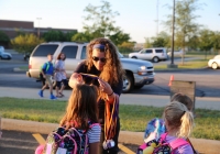 Horizon Students get a Heroes Welcome for the 1st Day of School