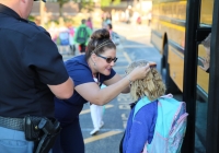 Horizon Students get a Heroes Welcome for the 1st Day of School