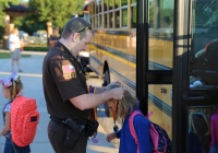 Horizon Students get a Heroes Welcome for the 1st Day of School