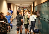 Schmucker Middle School Students on the 1st Day of School